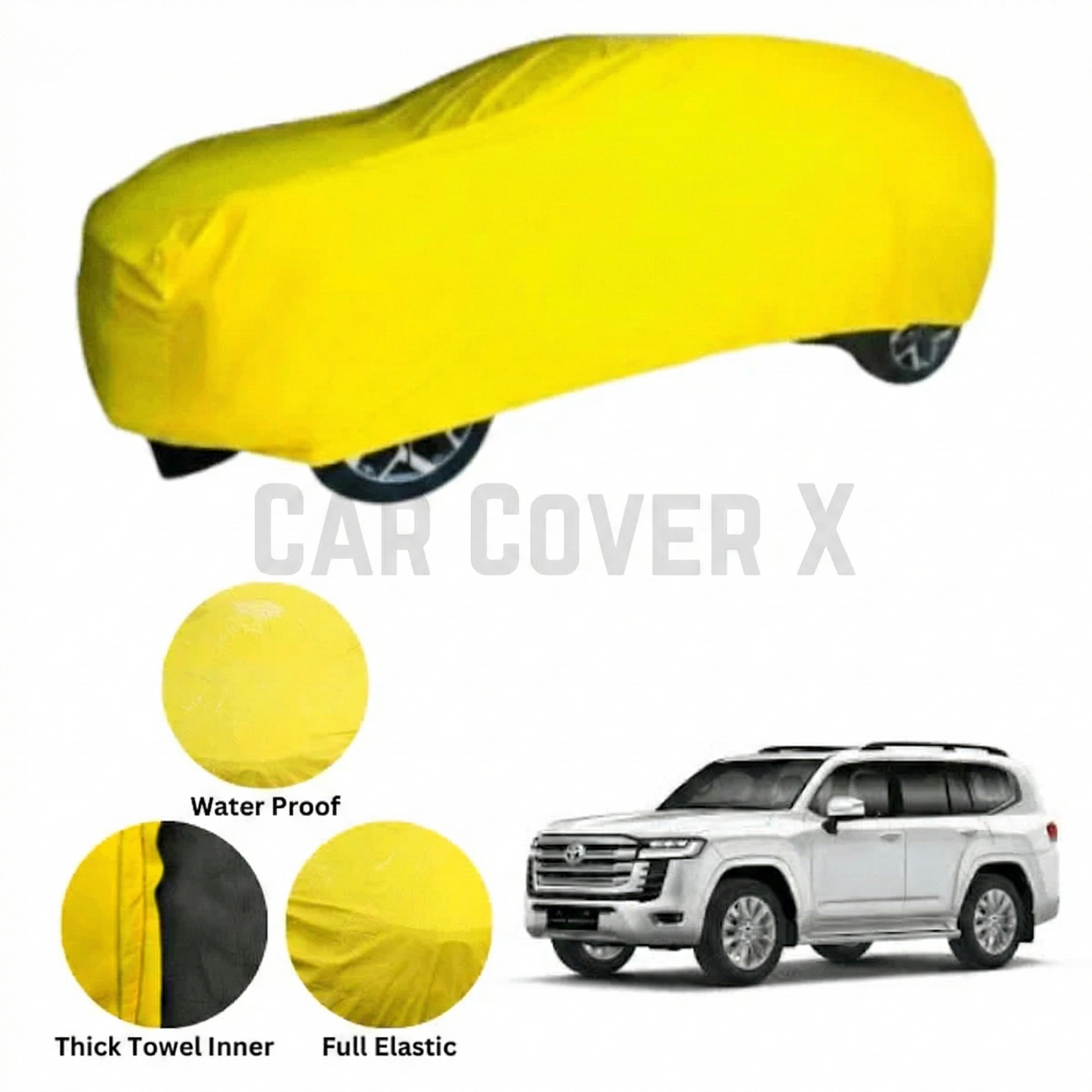 Toyota Land Cruiser Microfiber Anti Scratch & Anti Swirls Water Resistant Top Cover