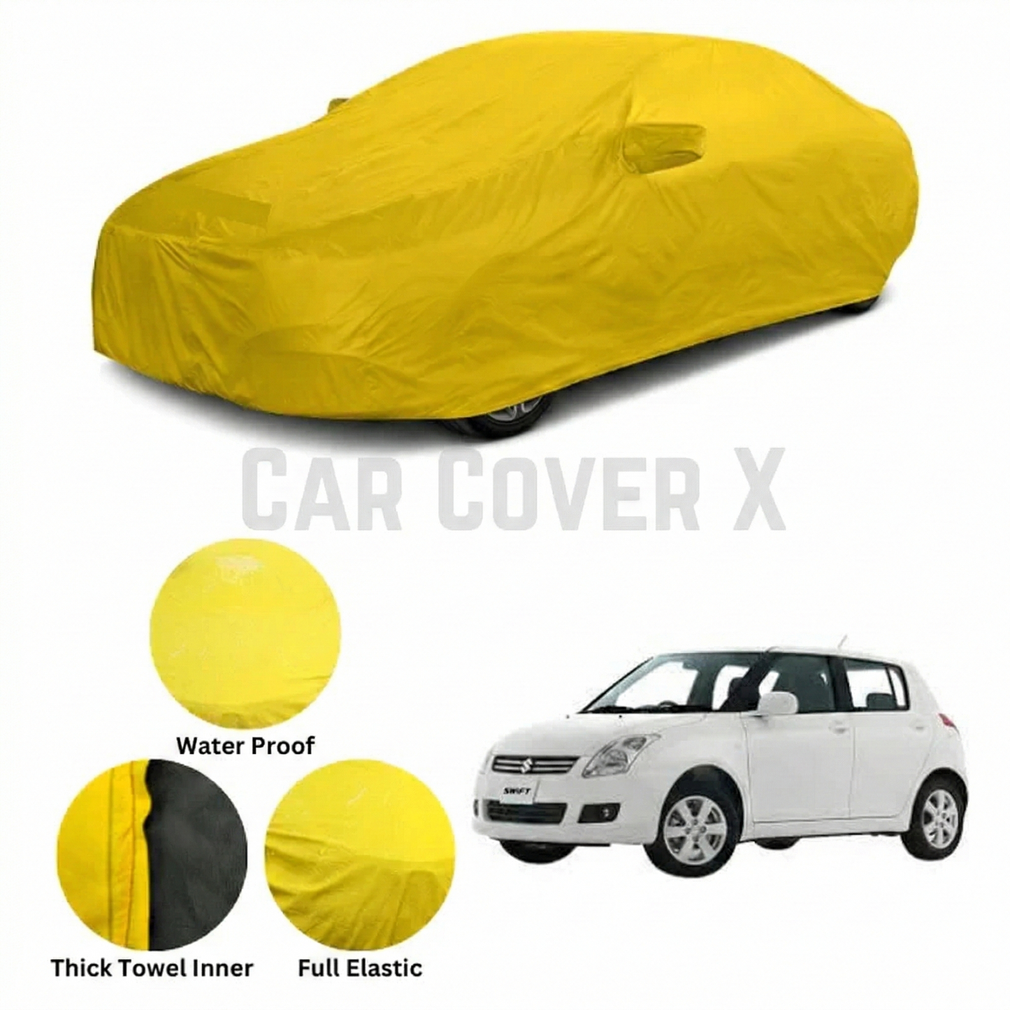Suzuki Old Swift Microfiber Anti Scratch & Anti Swirls Water Resistant Top Cover