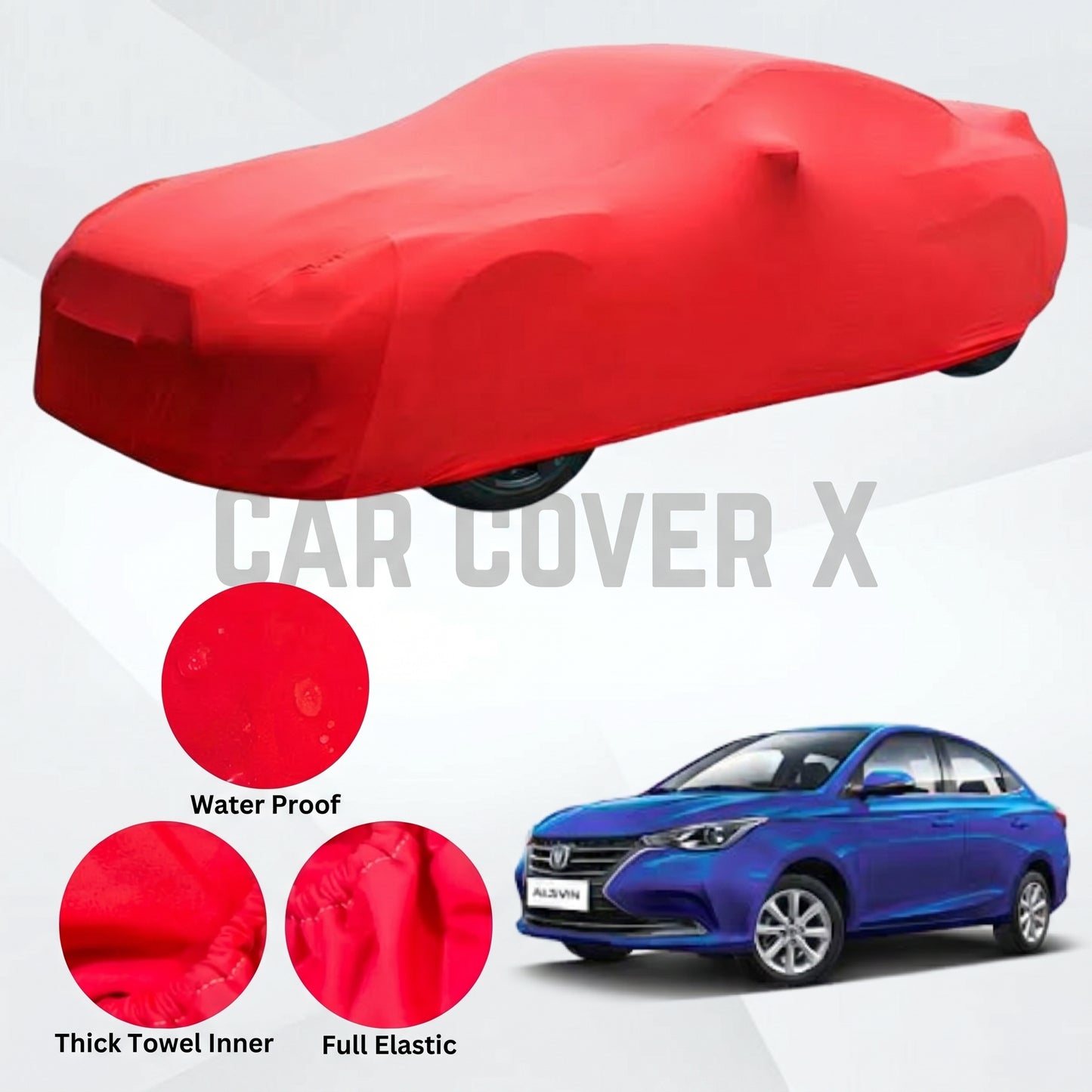 Changan Alsvin Microfiber Anti Scratch & Anti Swirls Water Resistant Top Cover
