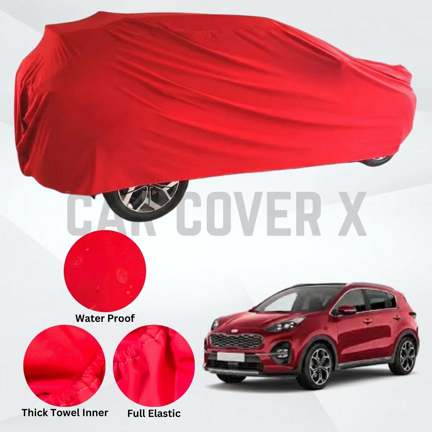 KIA Sportage Microfiber Anti Scratch & Anti Swirls Water Resistant Top Cover