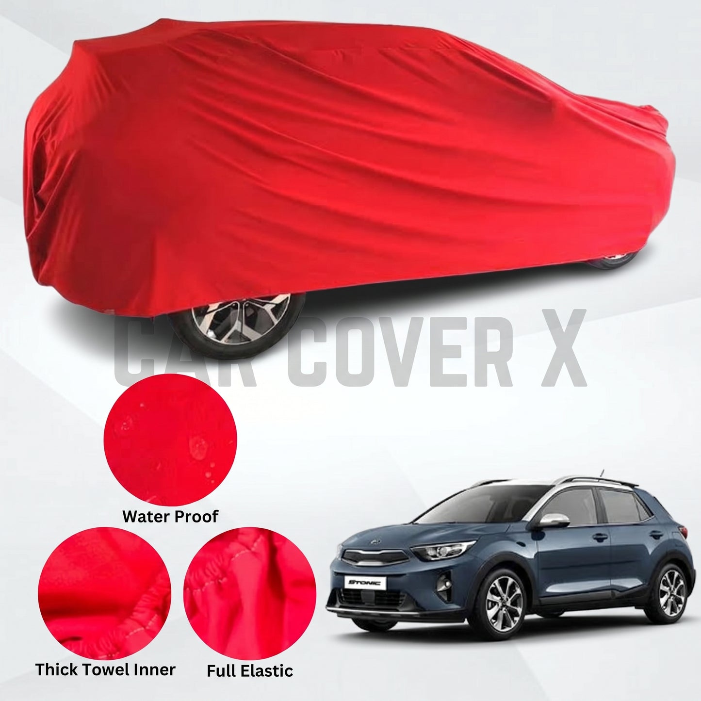 KIA Stonic Microfiber Anti Scratch & Anti Swirls Water Resistant Top Cover