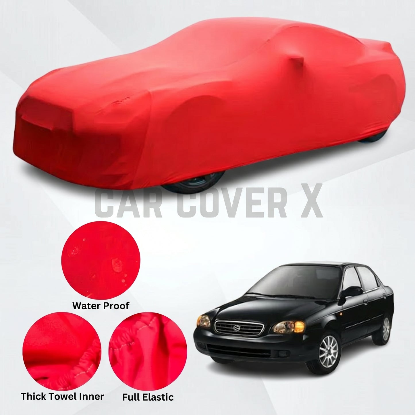Suzuki Baleno Microfiber Anti Scratch & Anti Swirls Water Resistant Top Cover