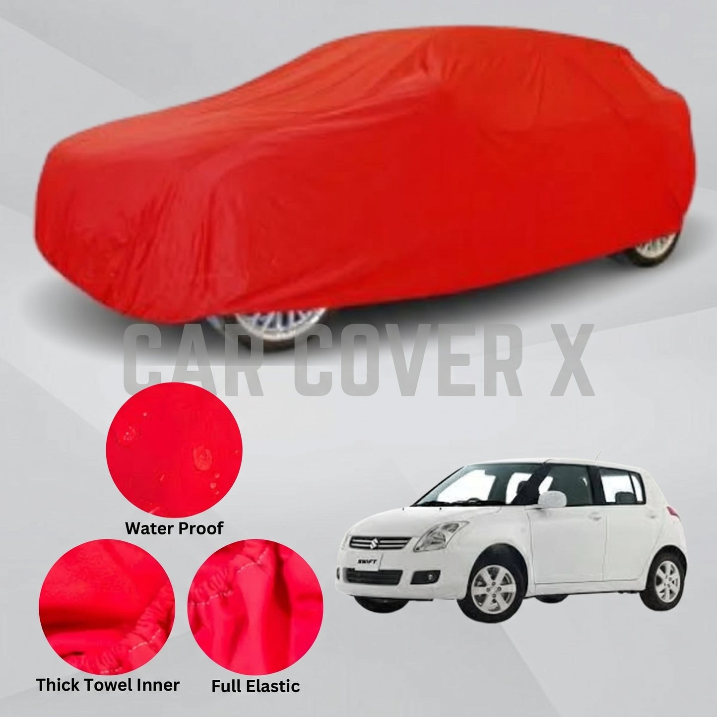 Suzuki Old Swift Microfiber Anti Scratch & Anti Swirls Water Resistant Top Cover