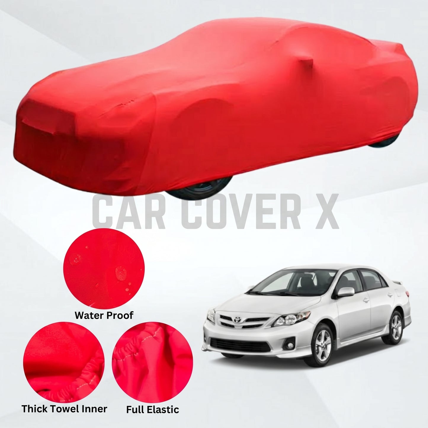 Toyota Corolla Microfiber Anti Scratch & Anti Swirls Water Resistant Top Cover | Model 2009 - 2014
