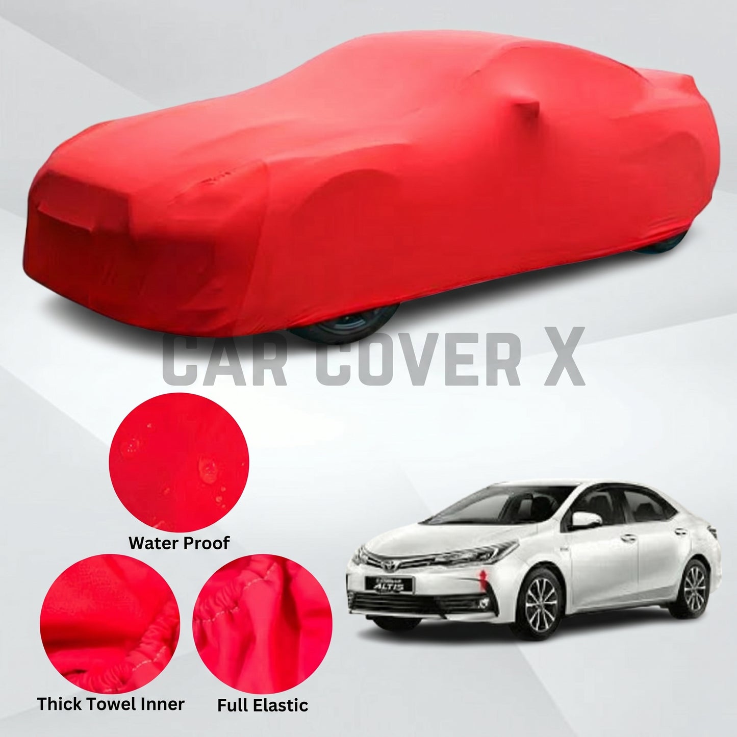 Toyota Corolla Microfiber Anti Scratch & Anti Swirls Water Resistant Top Cover | Model 2015 - 2026