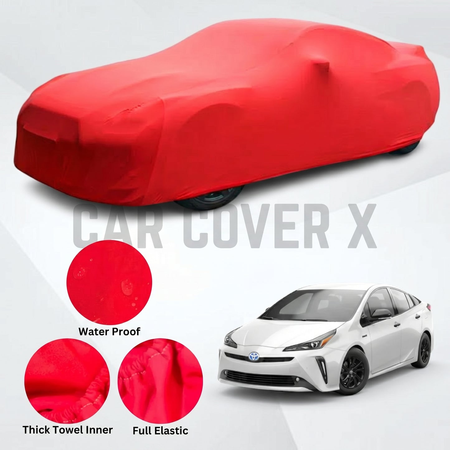 Toyota Prius Microfiber Anti Scratch & Anti Swirls Water Resistant Top Cover | Model 2018 - 2023