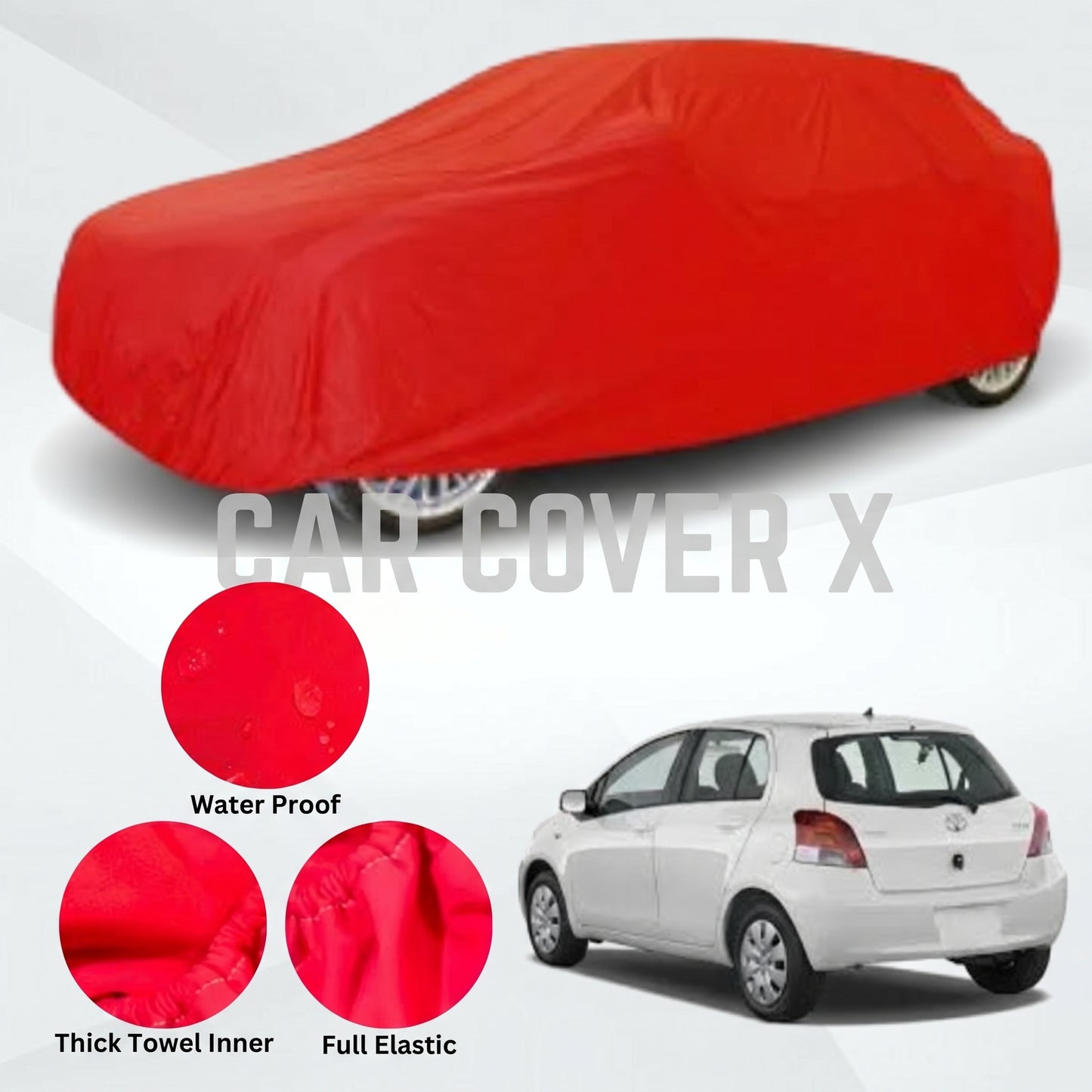 Toyota Vitz Microfiber Anti Scratch & Anti Swirls Water Resistant Top Cover | Model 2009 - 2016