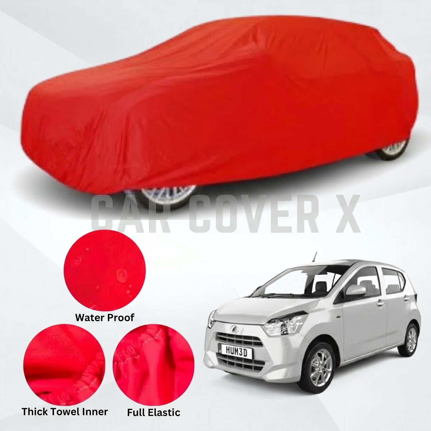Daihatsu Mira Microfiber Anti Scratch & Anti Swirls Water Resistant Top Cover