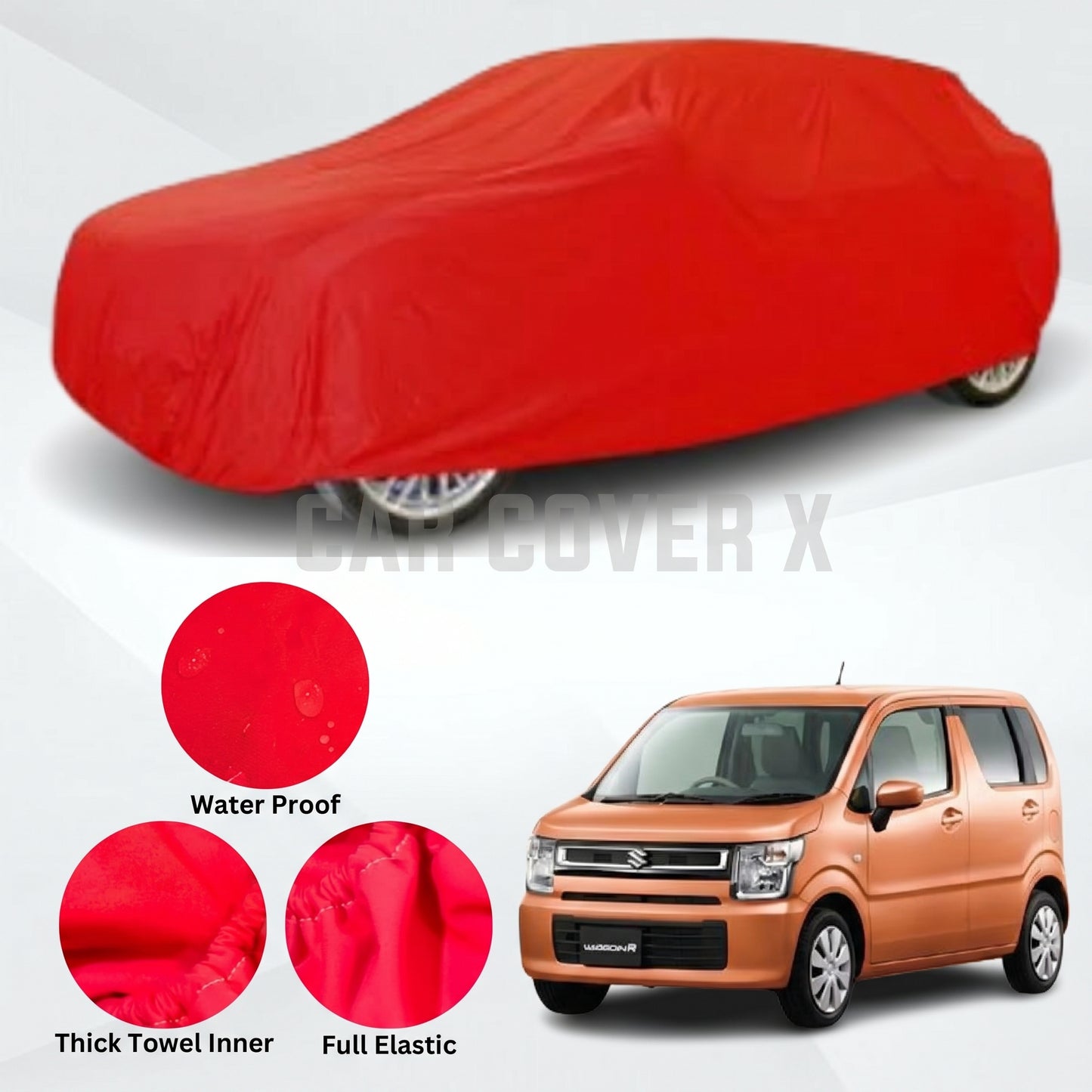 Suzuki Japanese WagonR Microfiber Anti Scratch & Anti Swirls Water Resistant Top Cover