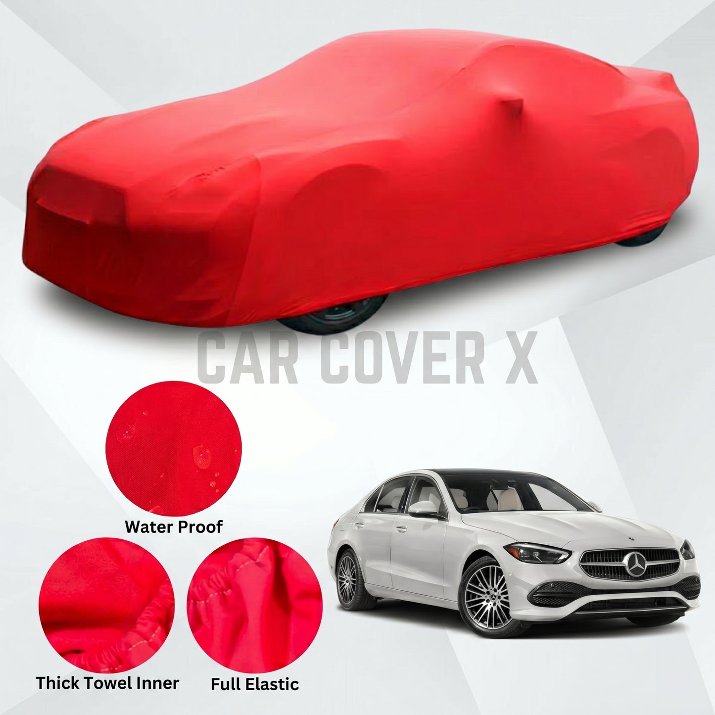 Mercedes Benz Microfiber Anti Scratch & Anti Swirls Water Resistant Top Cover