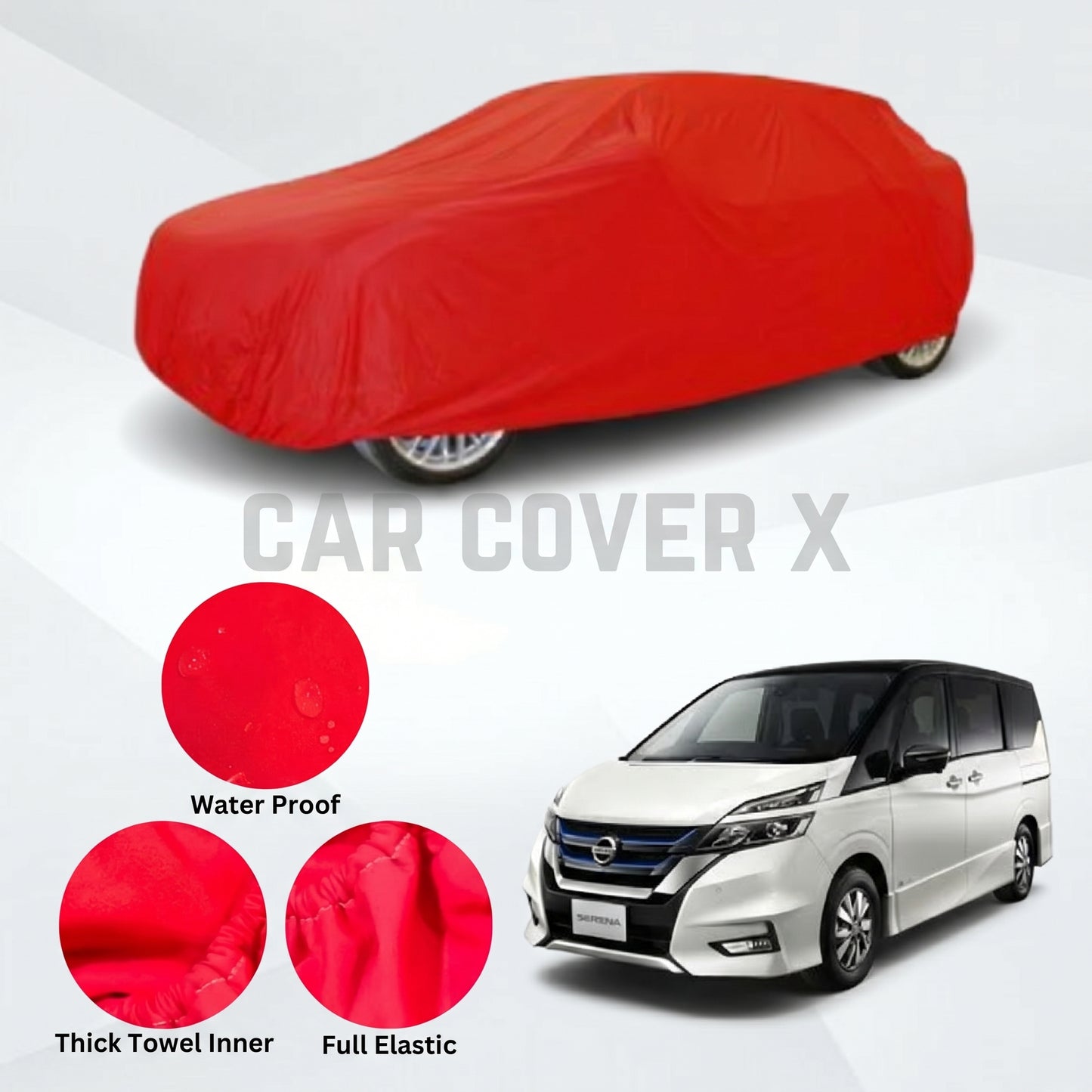 Nissan Serena Microfiber Anti Scratch & Anti Swirls Water Resistant Top Cover