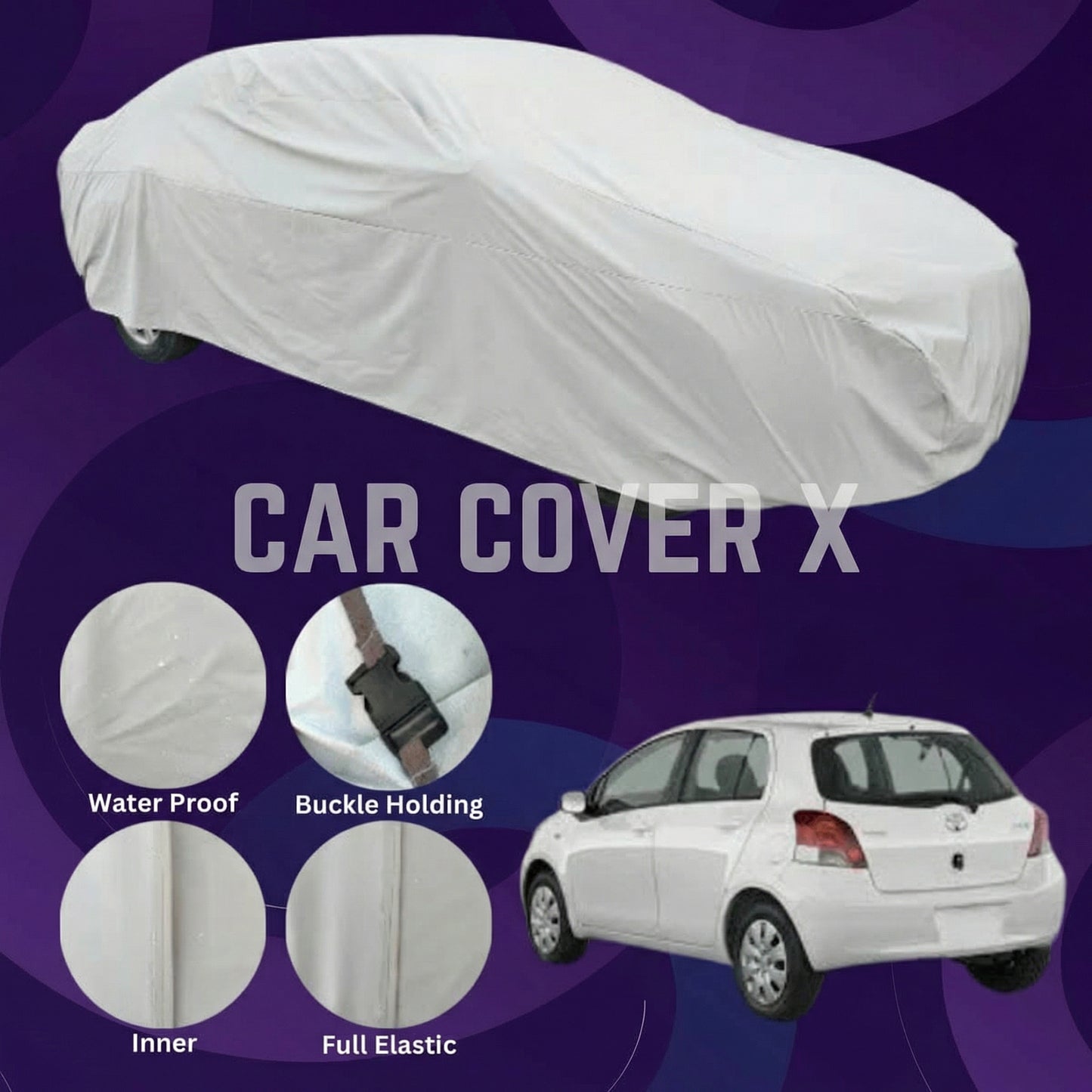 Toyota Vitz Anti Scratch Water Resistant Neoprene Top Cover | Model 2009 - 2016