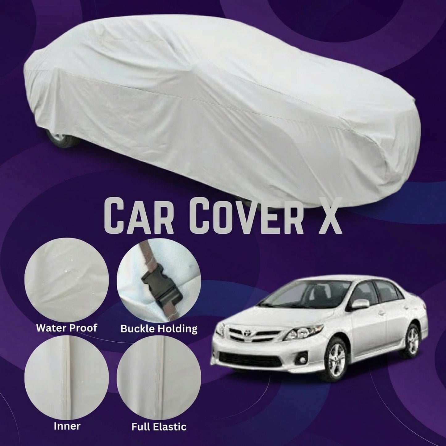 Toyota Corolla Anti Scratch Water Resistant Neoprene Top Cover | Model 2009 - 2014