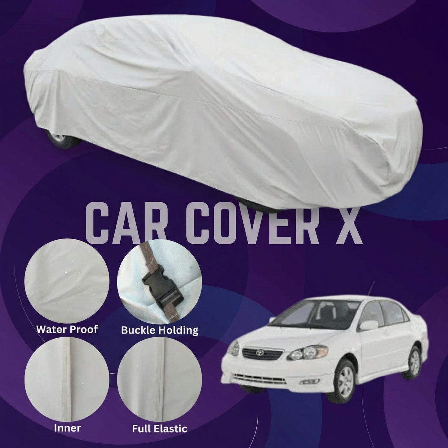 Toyota Corolla Anti Scratch Water Resistant Neoprene Top Cover | Model 2003 - 2008