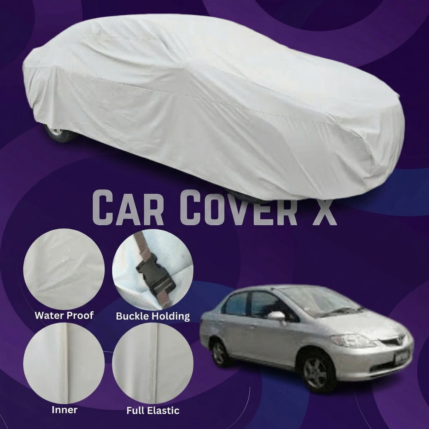 Honda City Anti Scratch Water Resistant Neoprene Top Cover | Model 2003 - 2008