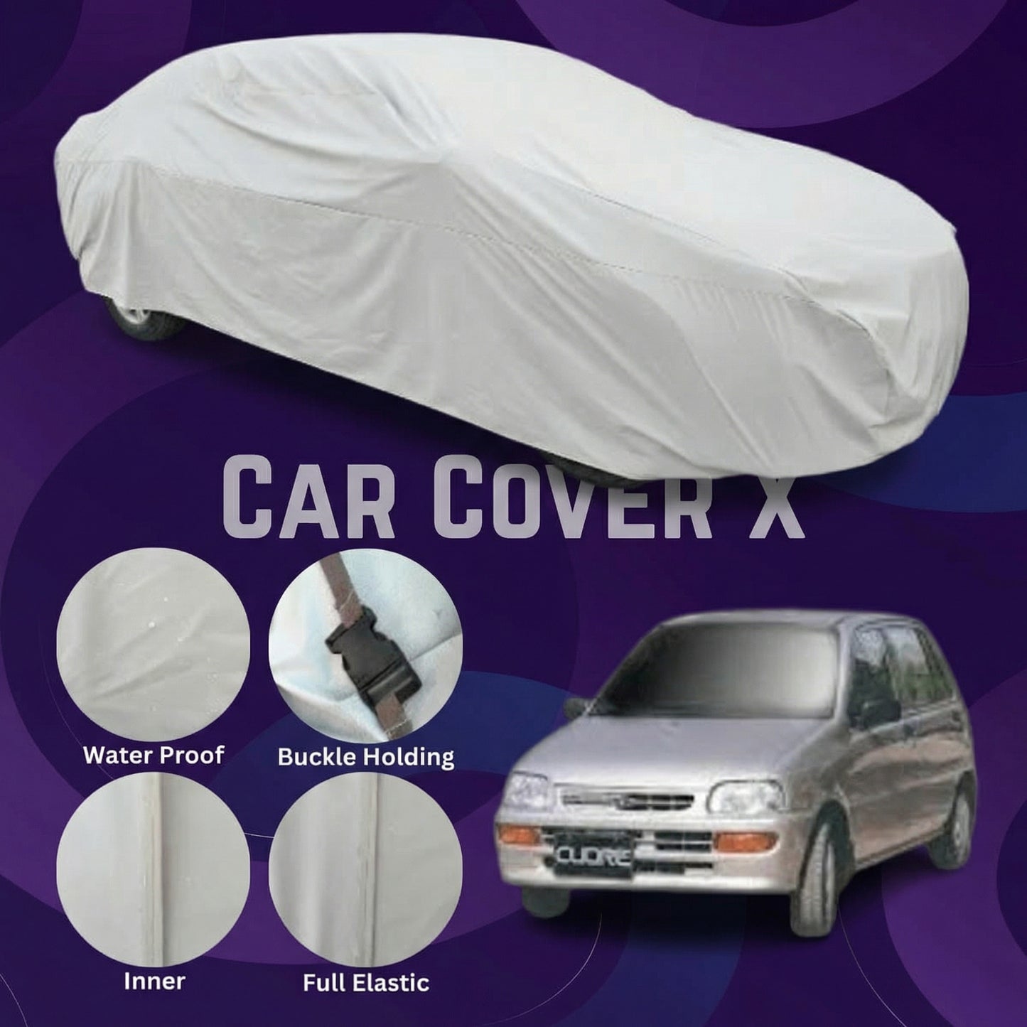 Daihatsu Coure Anti Scratch Water Resistant Neoprene Top Cover