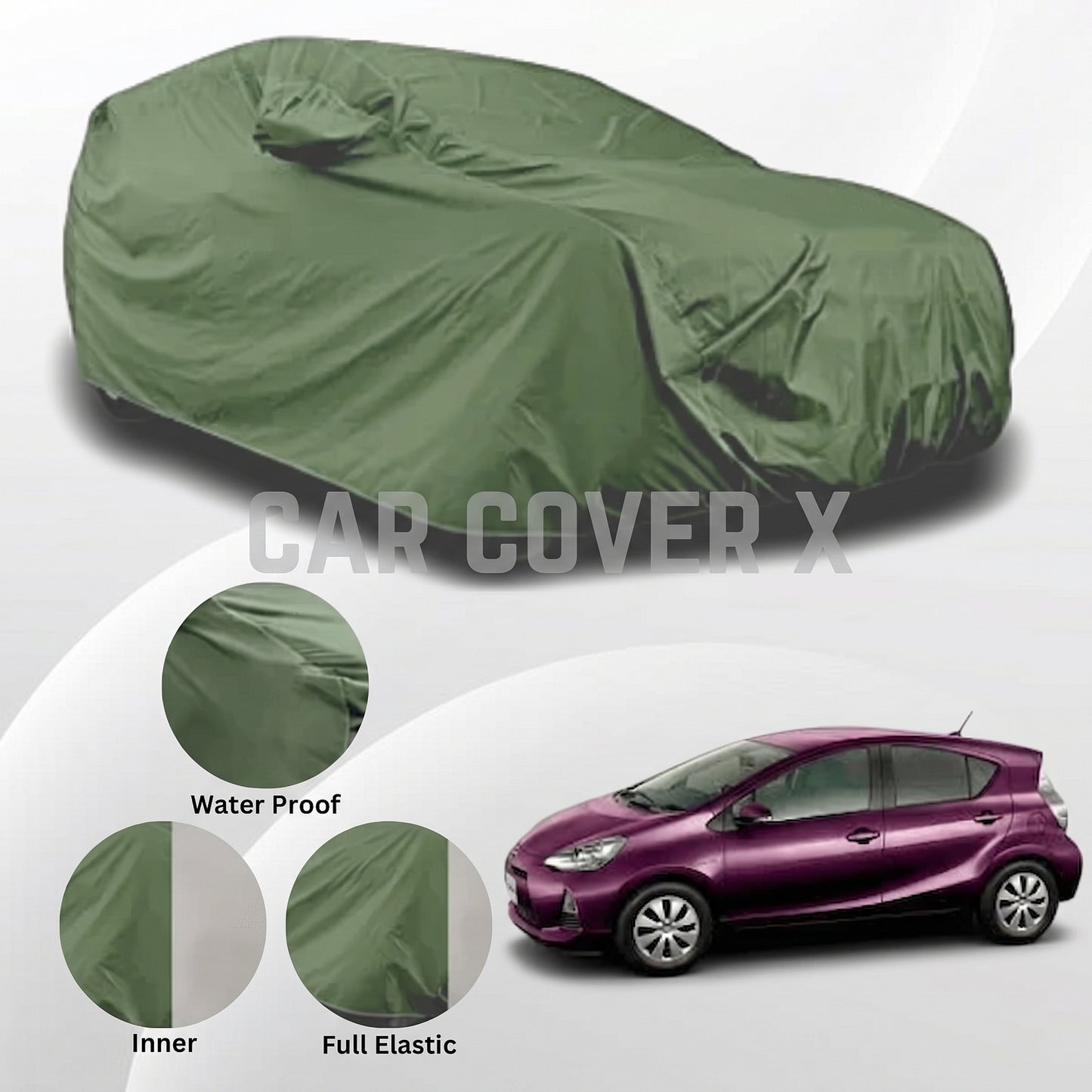 Toyota Aqua Anti Scratch Water Resistant Neoprene Top Cover
