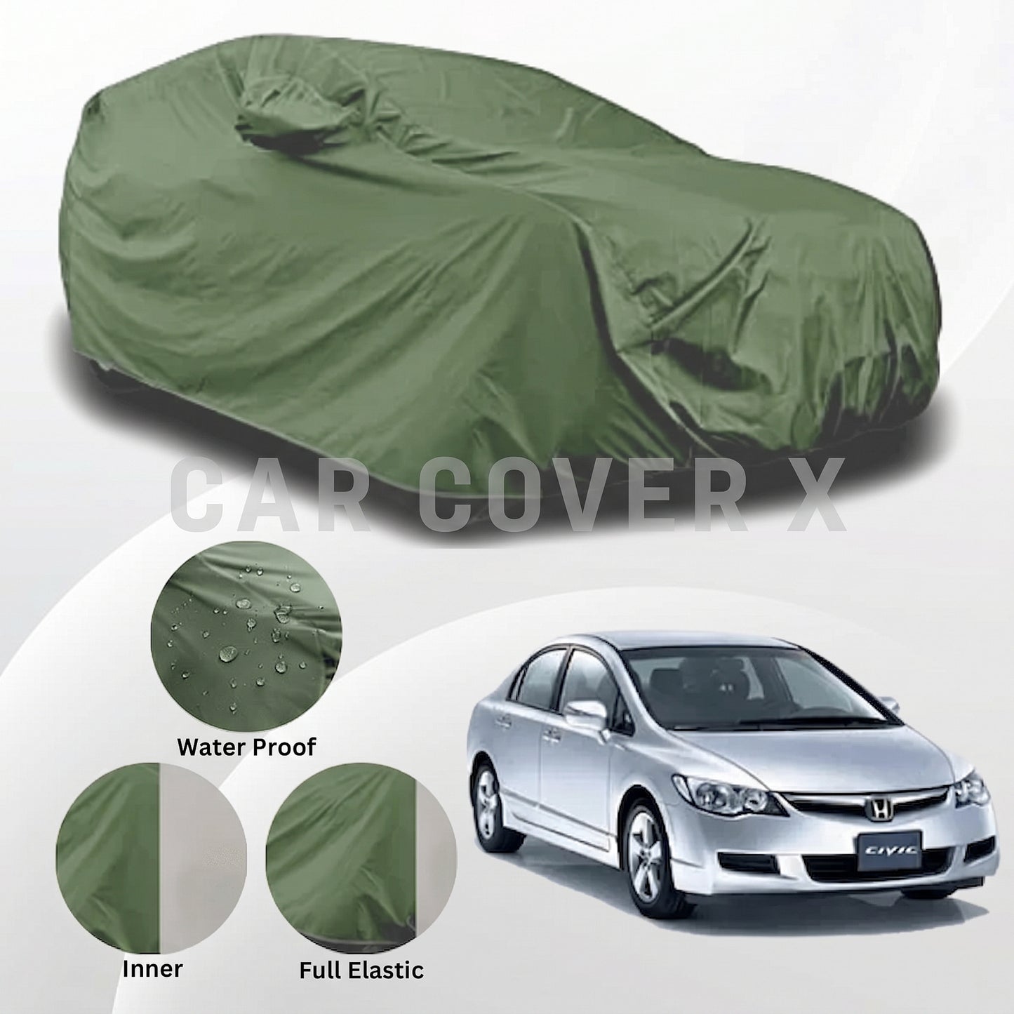 Honda Civic Anti Scratch Water Resistant Neoprene Top Cover | Model 2007 - 2012