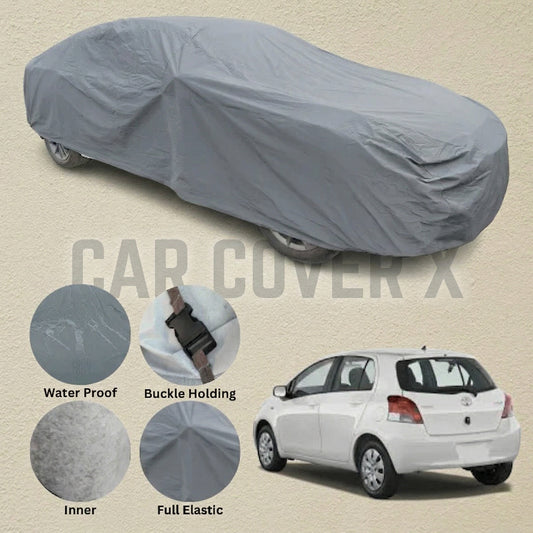 Toyota Vitz Anti Scratch Water Resistant PVC Cotton Top Cover | Model 2008 - 2016