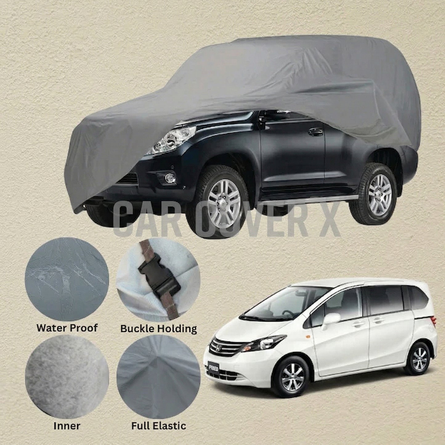Toyota Freed Anti Scratch Water Resistant PVC Cotton Top Cover