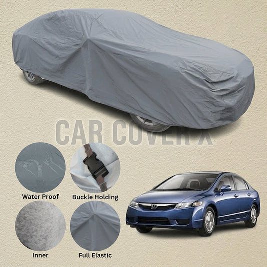 Honda Civic Anti Scratch Water Resistant PVC Cotton Top Cover | Model 2006 - 2012