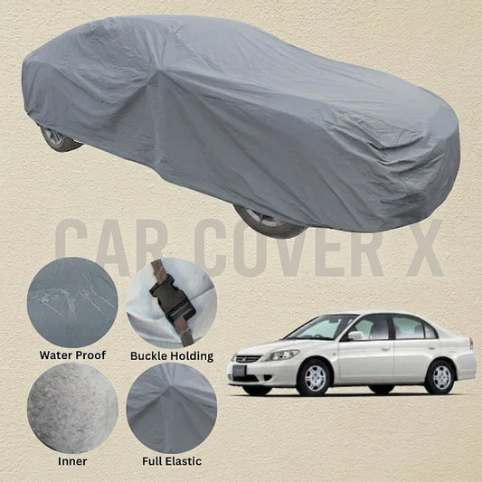 Honda Civic Anti Scratch Water Resistant PVC Cotton Top Cover | Model 2002 - 2005