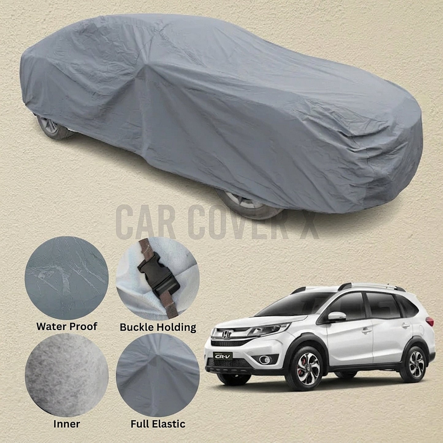 Honda BRV Anti Scratch Water Resistant PVC Cotton Top Cover