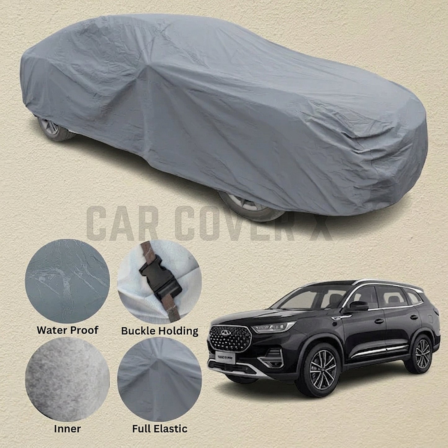 Haval Jolion Anti Scratch Water Resistant PVC Cotton Top Cover