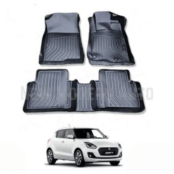 Suzuki Swift TPE Floor Mats Black 3-Pcs Model 2021-2025