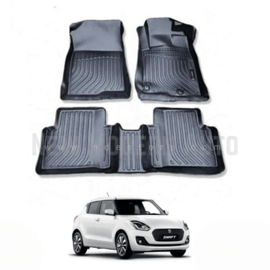 Suzuki Swift TPE Floor Mats Black 3-Pcs Model 2021-2025