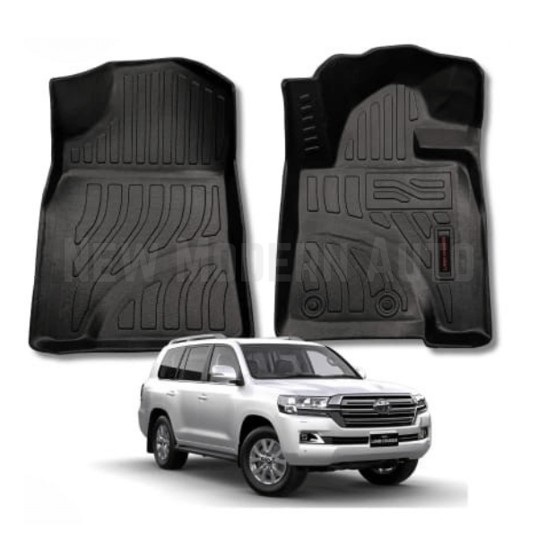 Toyota Land Cruiser TPE Floor Mats Black 4-Pcs