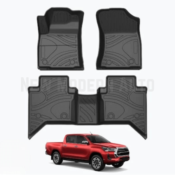 Toyota Revo TPE Floor Mats Black 3-Pcs