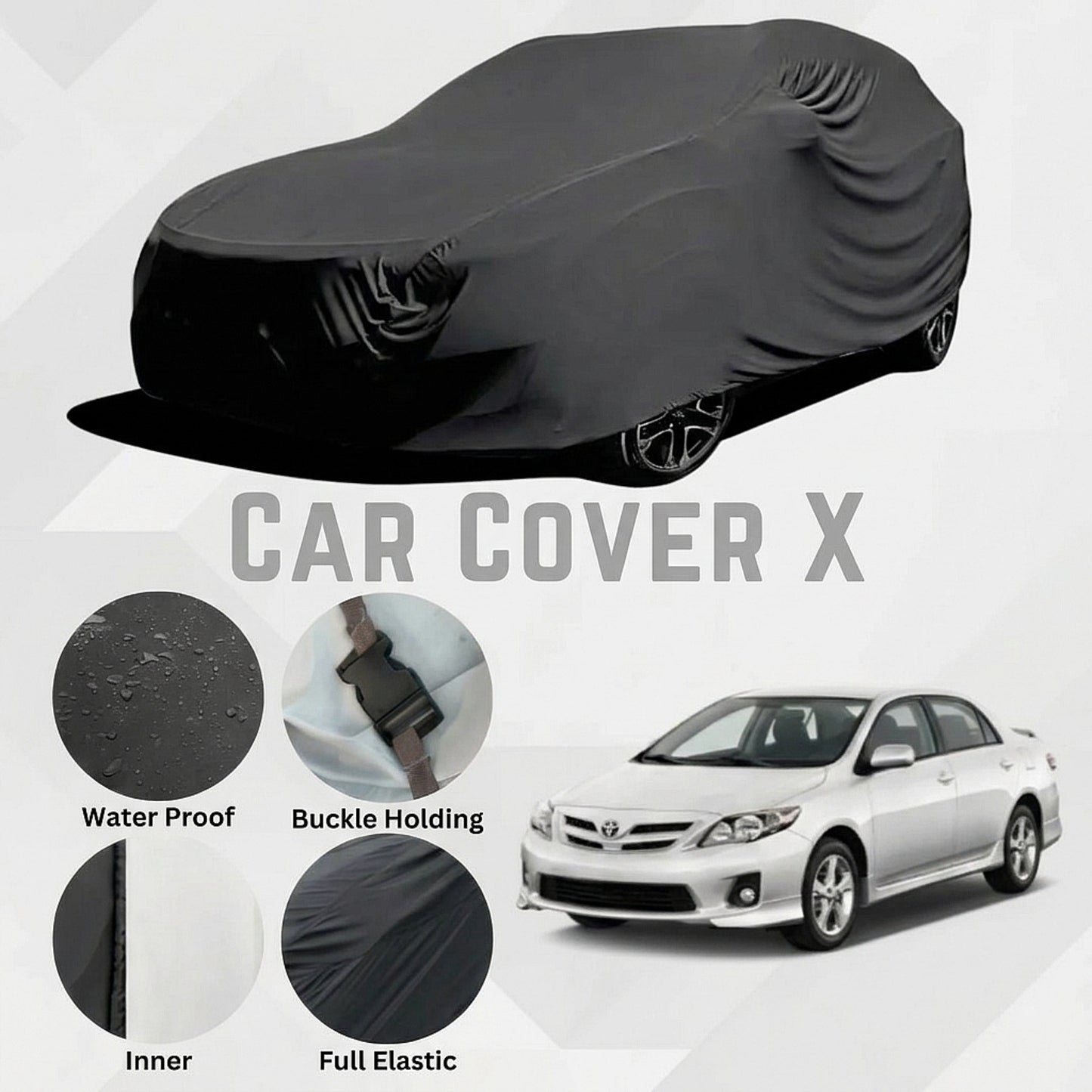 Toyota Corolla Anti‑Scratch Water‑Resistant Neoprene Top Cover | 2009–2014